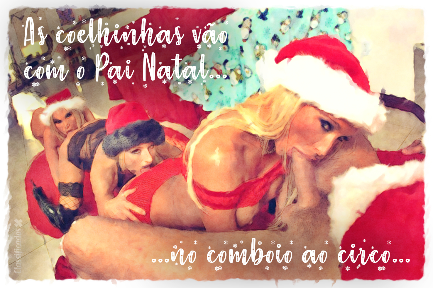 19 As coelhinhas vao com o Pai Natal no comboio ao circo