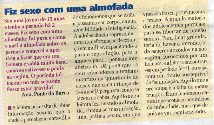 O consultório sentimental da revista Maria